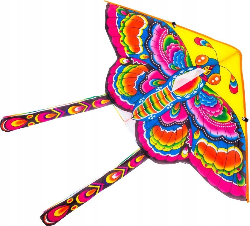 Latawiec duży 90cm motyl różowy