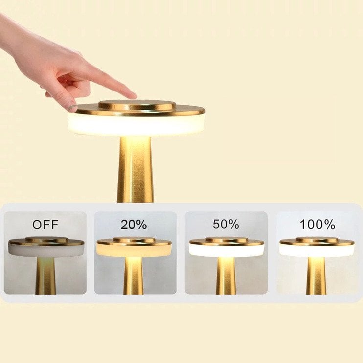 LED TBL LAMP RODEO ETLED-53C SATIN BRASS