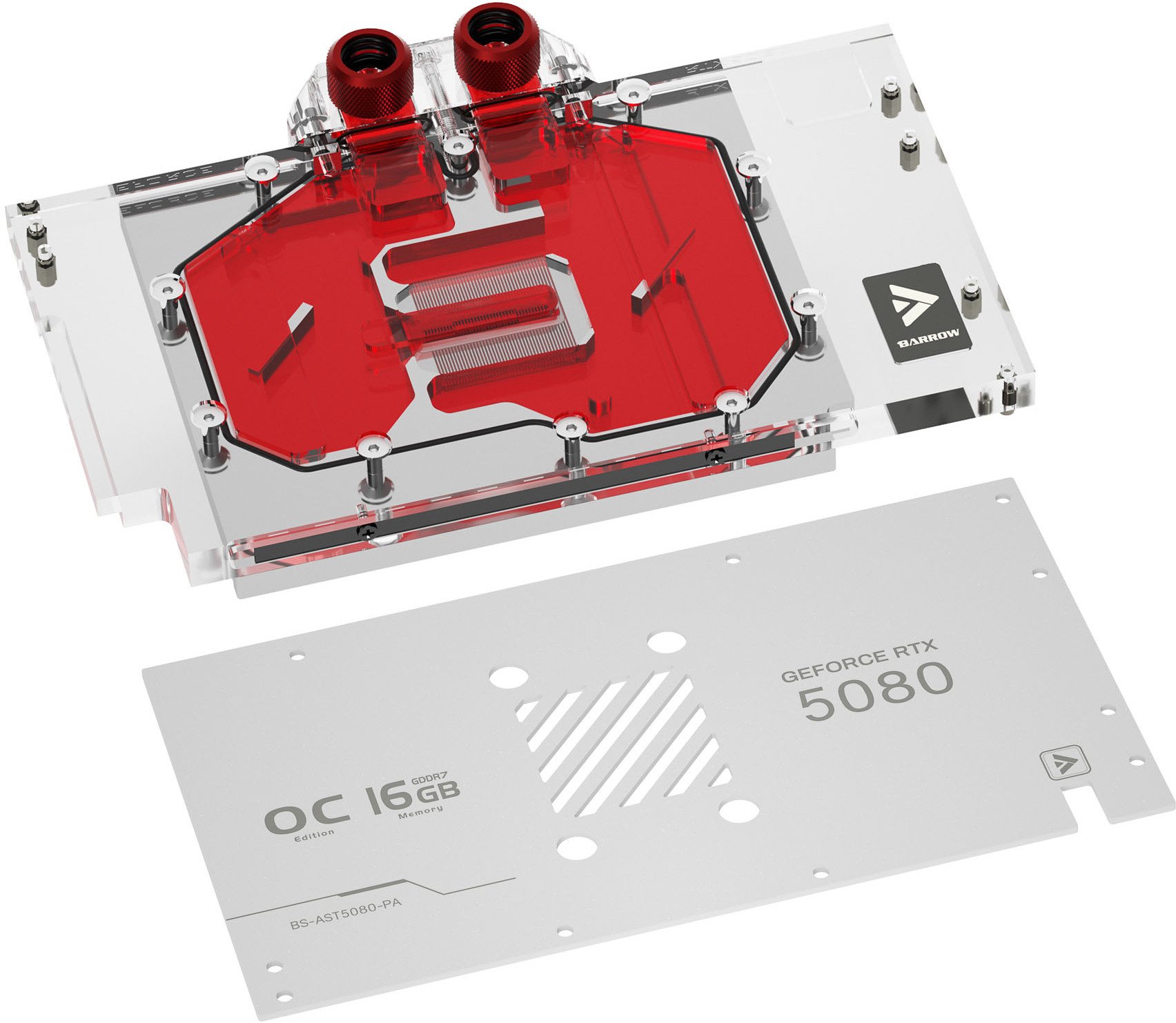 Barrow ASUS ROG TUF 5080 / 5070 Ti GPU-Wasserblock - weiß