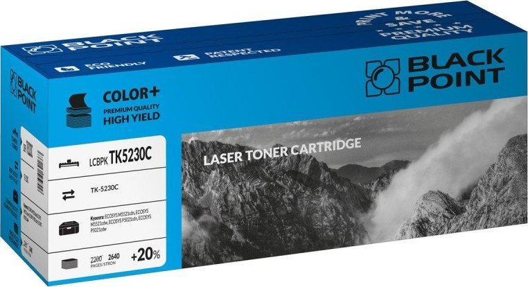 Toner Black Point LCBPKTK5230C Cyan Zamiennik TK-5230C (BLKYOTK5230CBW)