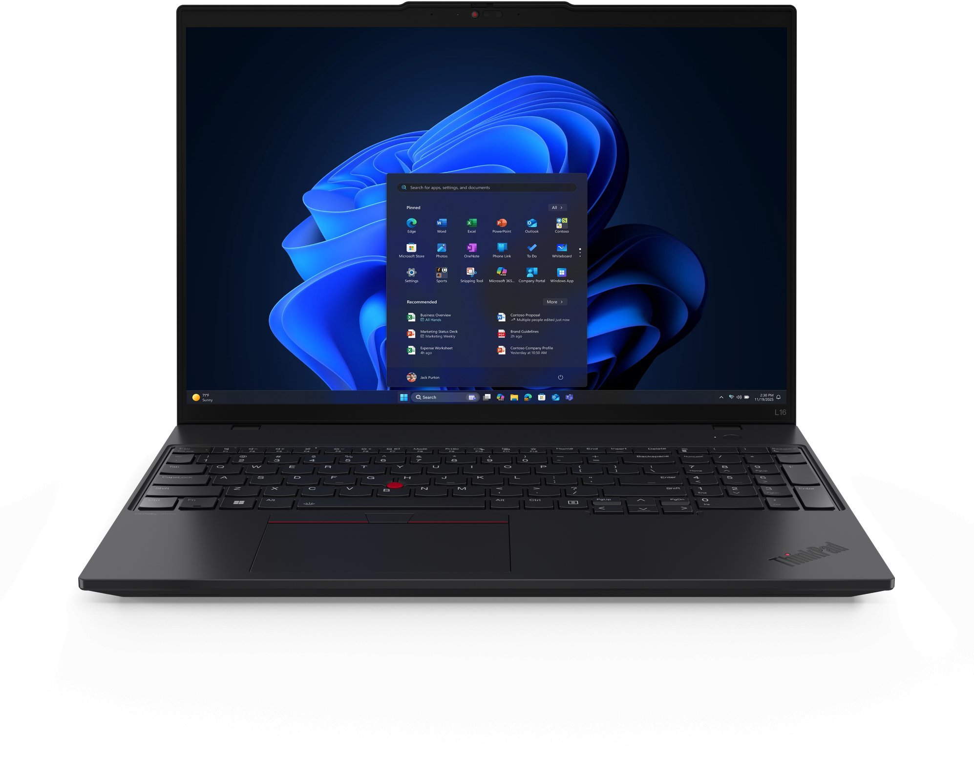 TS / ThinkPad L / L16 AMD G2 / Ryzen AI 5 PRO 340 / 16GB / 512GB SSD / 16.0" / WUXGA / Black / Win 11 Pro / 1YR Depot