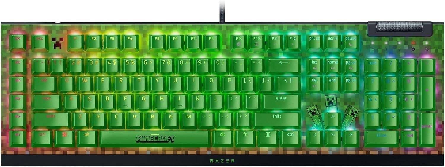 Klawiatura Razer BlackWidow V4 X Minecraft Edition Yellow (RZ03-04704100-R3M1)