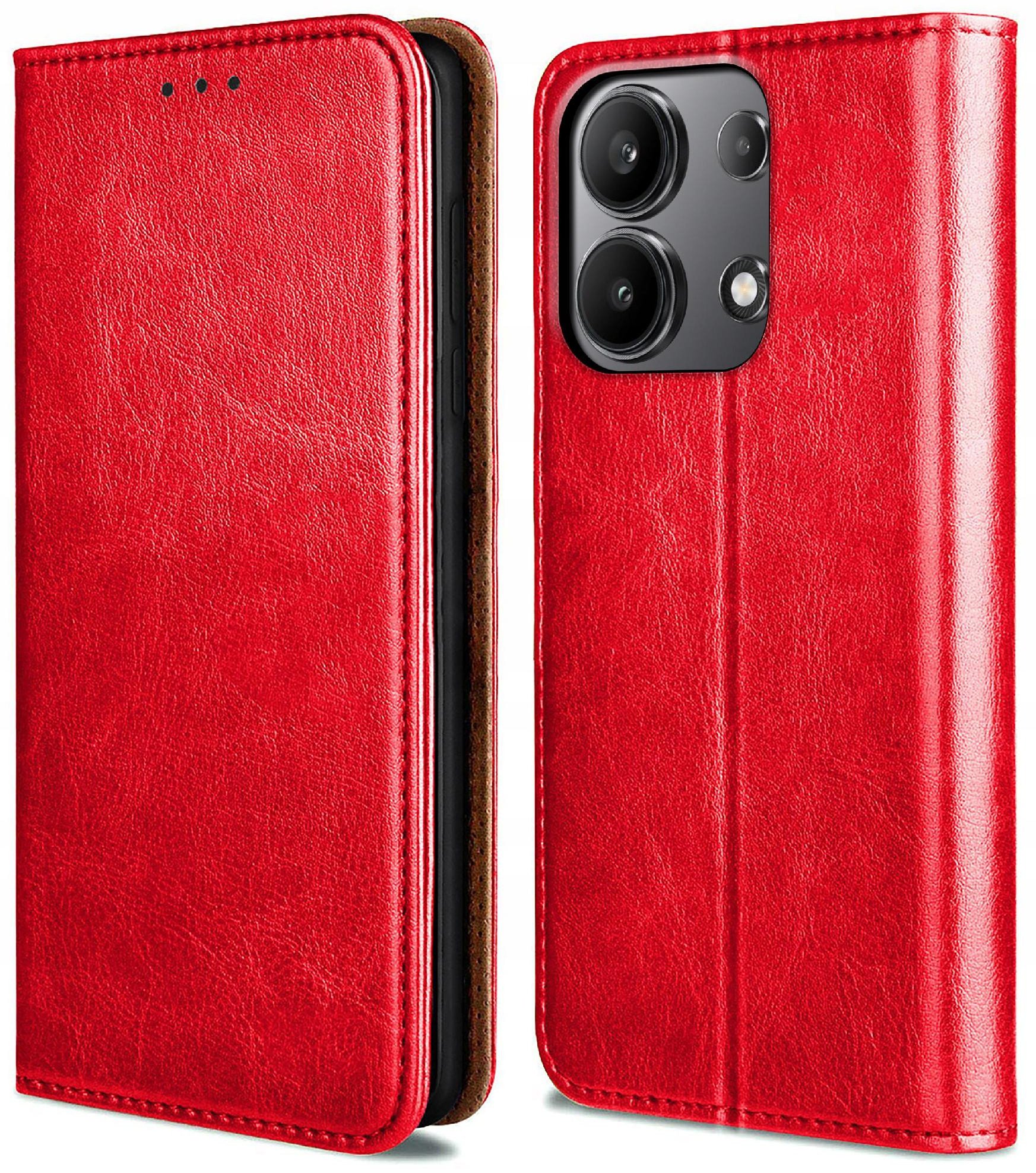 Etui do Xiaomi Redmi Note 13 | 13 4G SKÓRZANE PORTFEL MAGNETYCZNE + SZKŁO