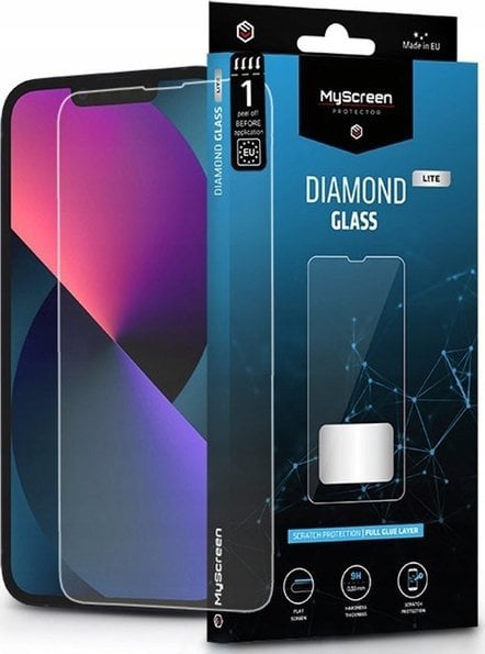 MyScreen Protector Apple iPhone 13 Mini 5.4" - Szkło hartowane na płaską część ekranu DIAMOND GLASS LITE