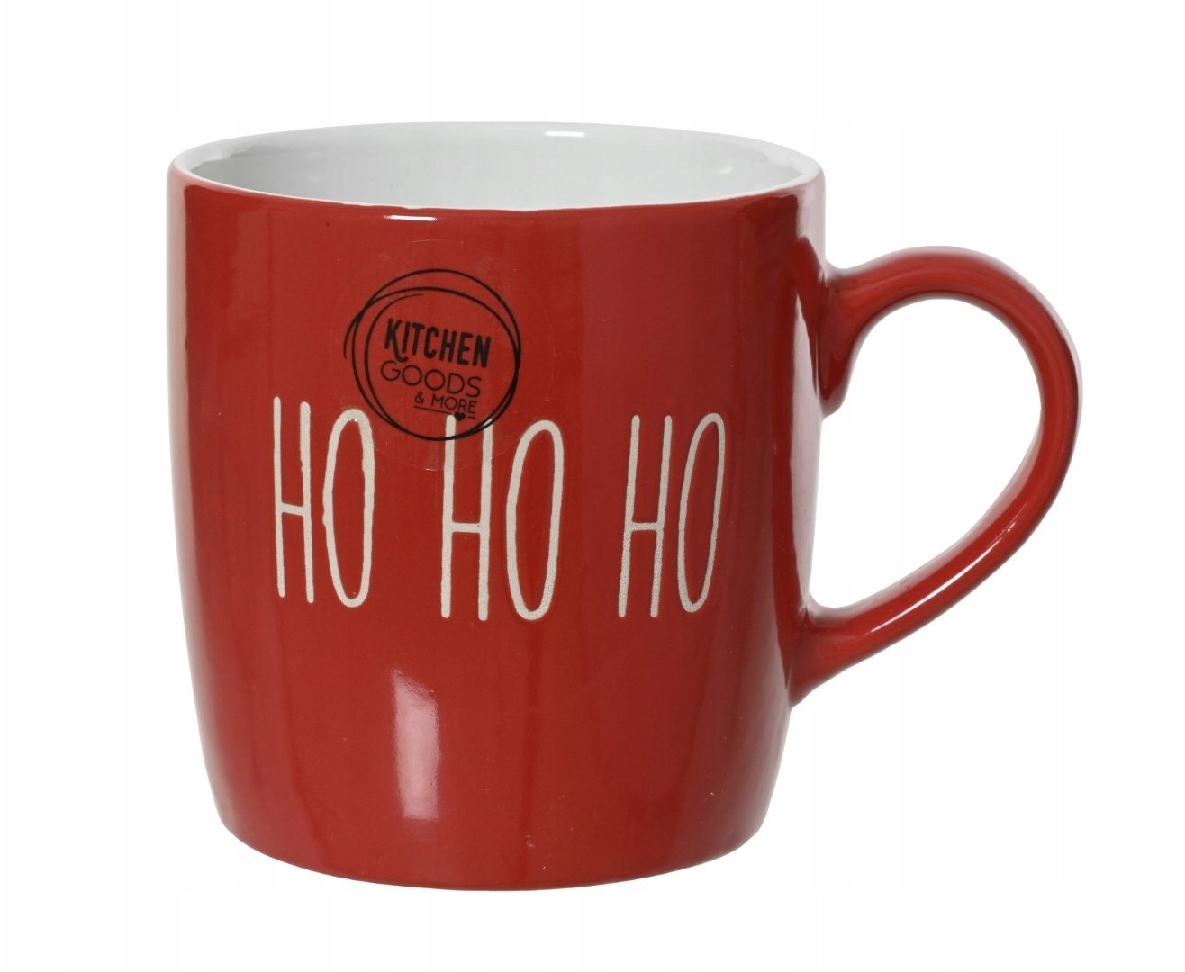 Kubek porcelanowy świąteczny czerwony HOHO 350ml