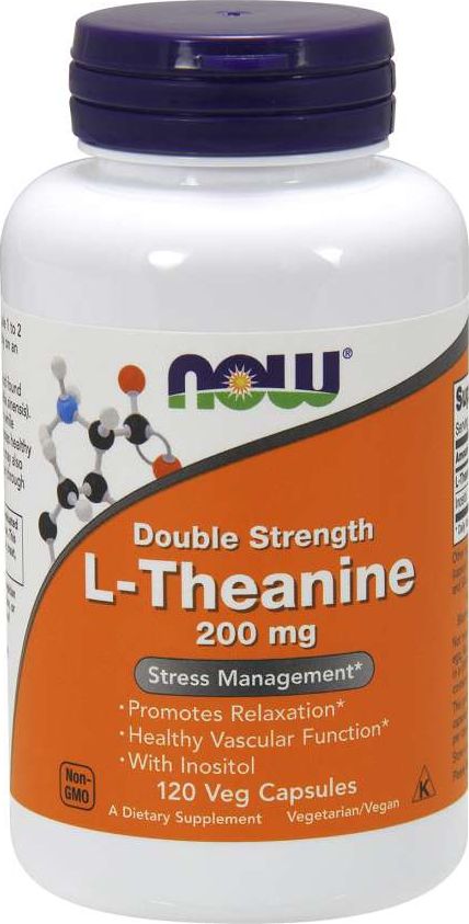 NOW Foods NOW Foods - L-Teanina, 200mg, z Inozytolem, 120 vkaps