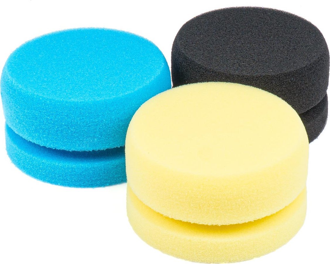 AMiO Zestaw gąbek do woskowania polerowania 3 szt. 110 mm/ 60 mm amio-03712