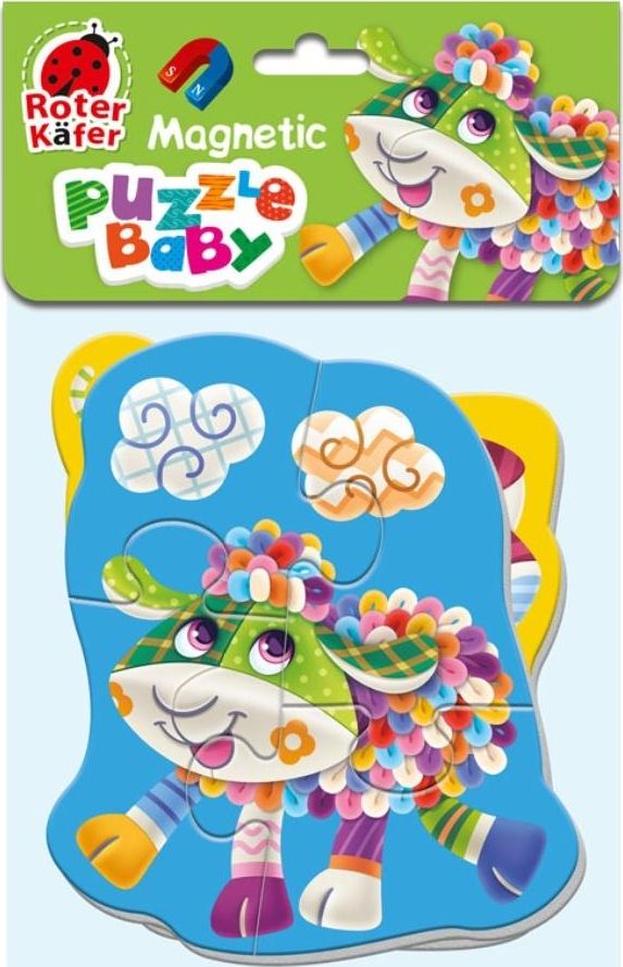 Roter Kafer Miękkie magnetyczne puzzle Owca i Świnka