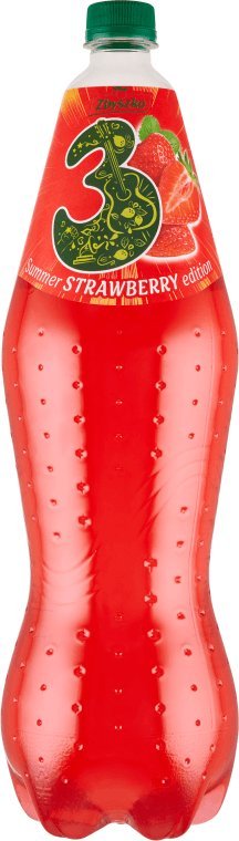 ZBYSZKO Zbyszko 3 Summer Edition Napój gazowany o smaku truskawka-kiwi 1,75 l