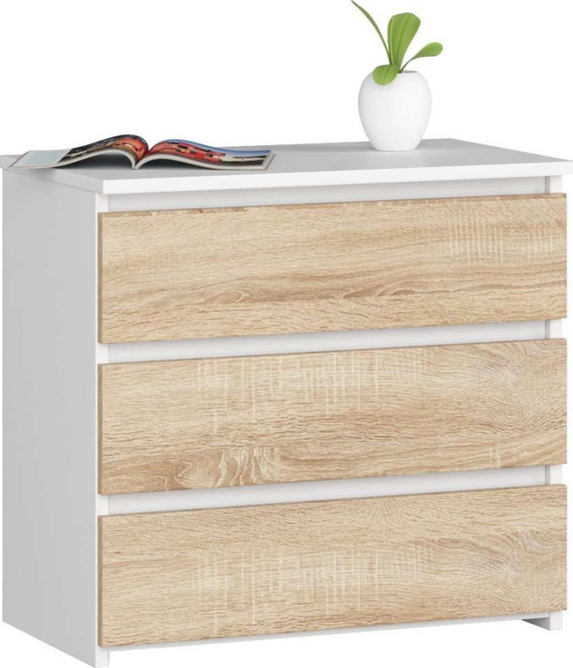 Fabryka Mebli Akord SZAFKA NOCNA CL3 60 cm BIAŁA / SONOMA