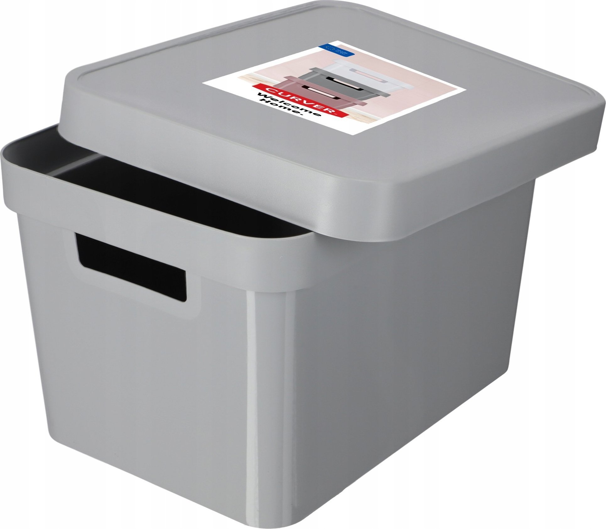 Kadax Curver Pojemnik Pudełko Z Pokrywką 17 L Szary