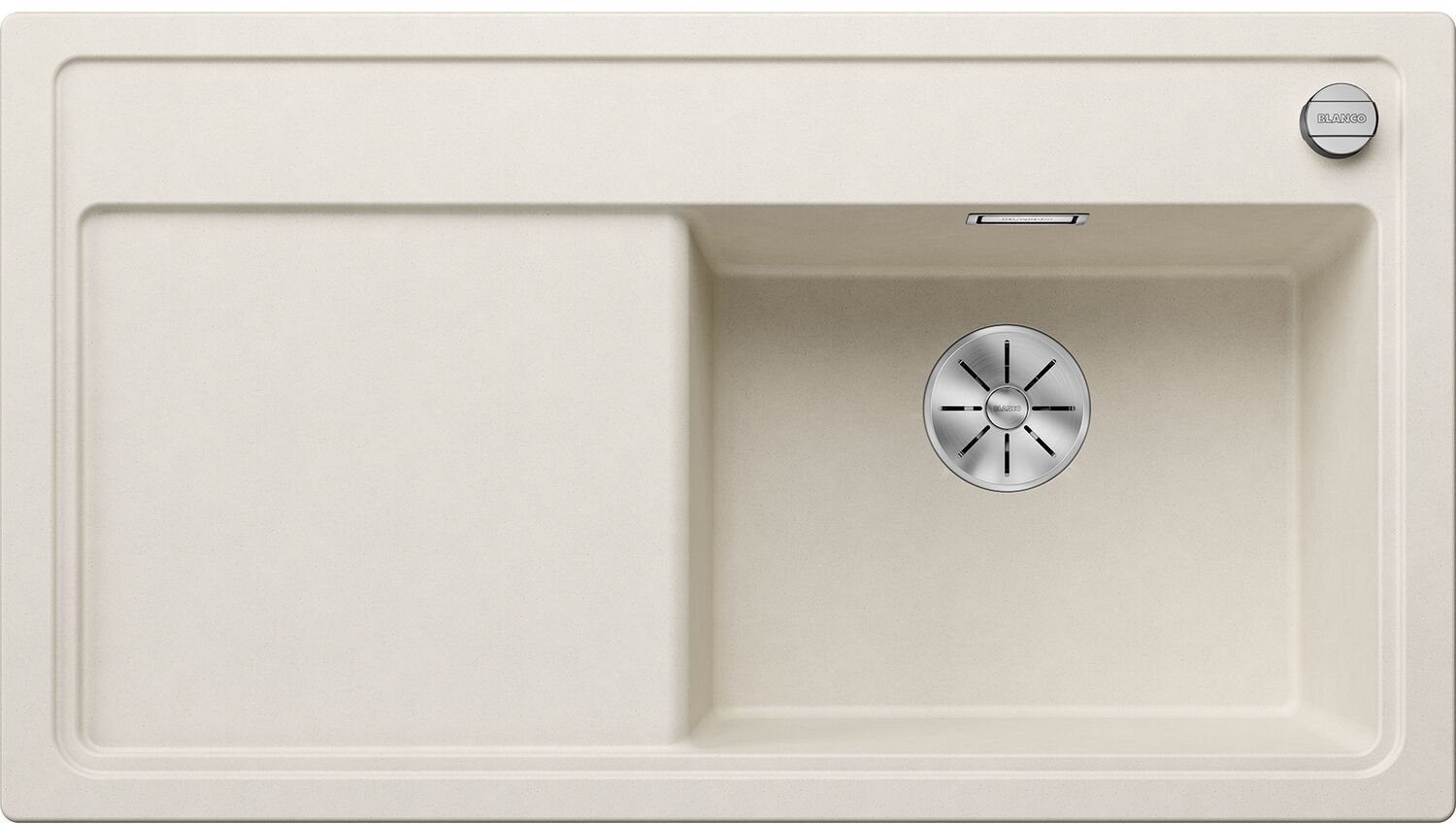 ZENAR 5 S Silgranit delikatny biały prawa, korek auto., InFino