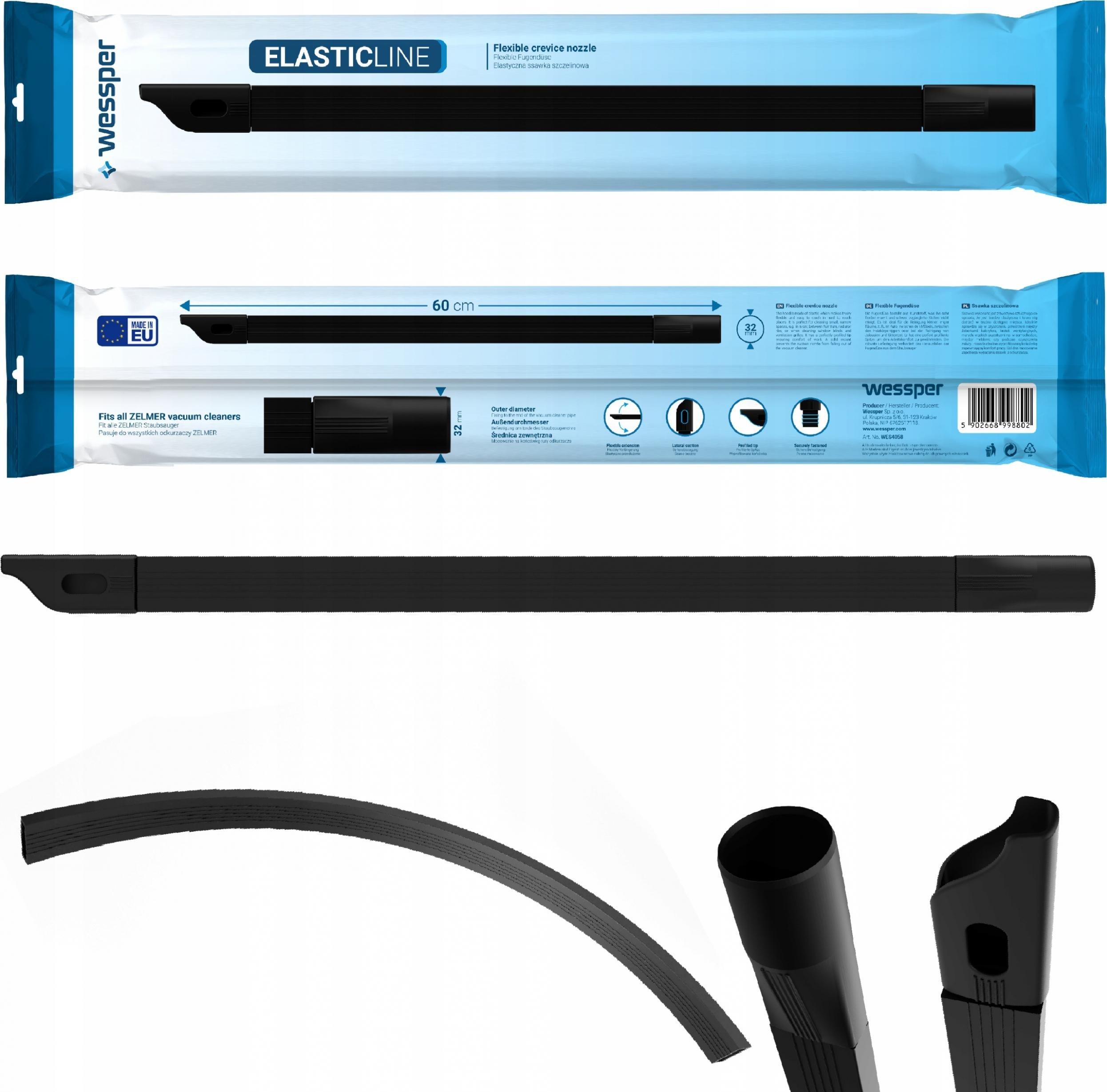 Wessper SSAWKA SZCZELINOWA ELASTYCZNA GIĘTKA DO ZELMER