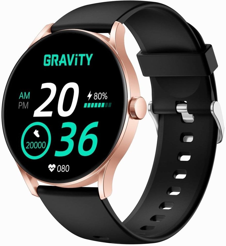 Smartwatch Gravity Smartwatch Czarny Różowy GT2-2 PRO