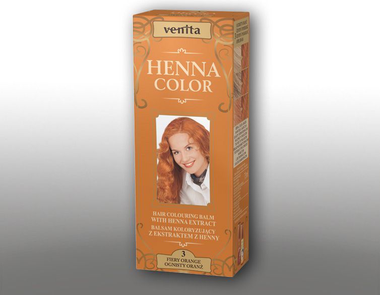 Venita Ziołowe Balsamy Henna Color 3 Ognisty oranż 75ml