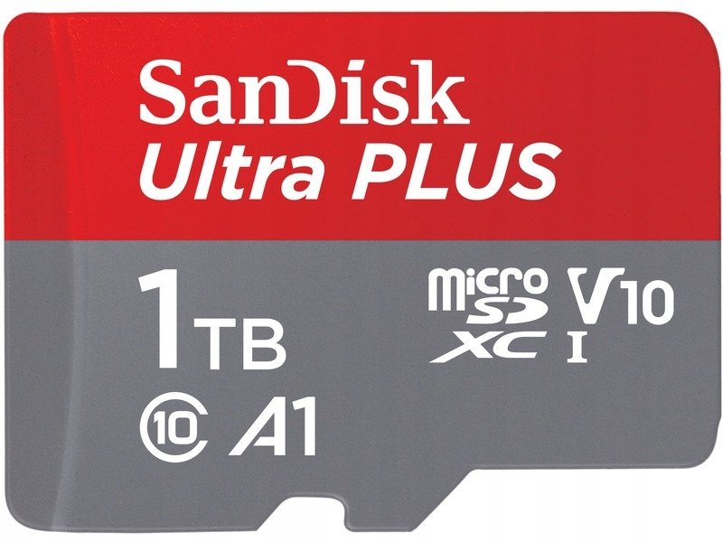 SanDisk microSDXC Ultra PLUS 1TB (A1/UHS-1/Cl.10/160MB/s) + Adapter