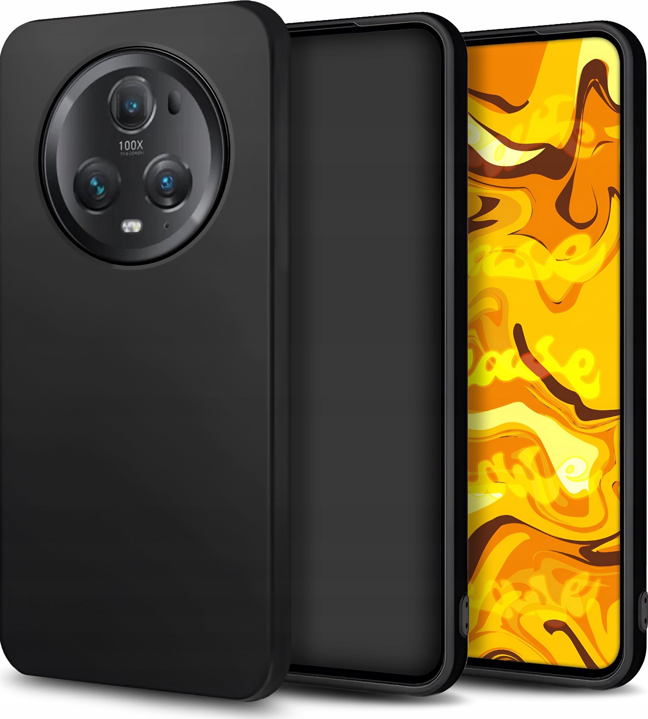 Hello Case ETUI DO HUAWEI HONOR MAGIC 5 PRO GUMOWE OBUDOWA CZARNE MATOWE SILIKON SLIM