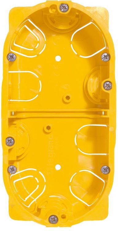 Legrand Puszka 60mm podtynkowa regips 60mm 142x 40mm żółty Batibox (080042)