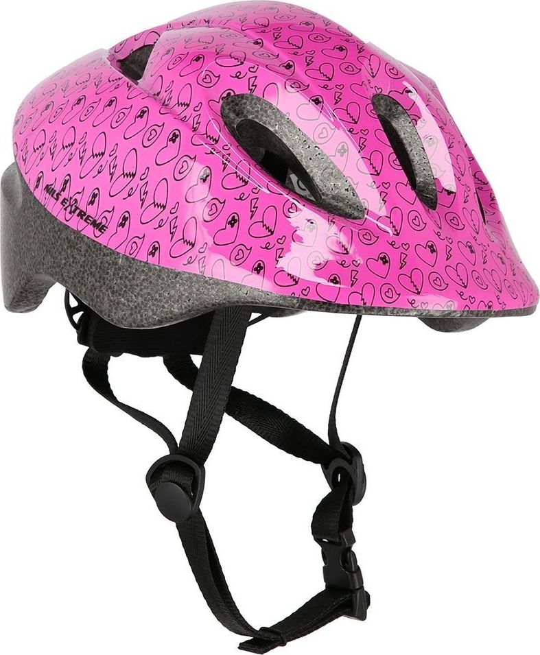 Nils Extreme Kask rowerowy na rolki/deskorolkę MTW05 różowy r. XS
