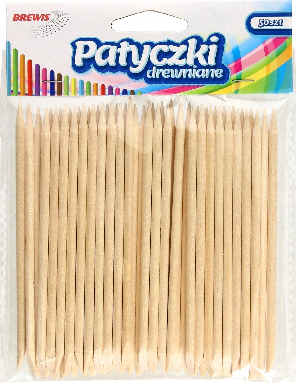 BREWIS Patyczki kreatywne zaostrzone 11,4cm 60szt