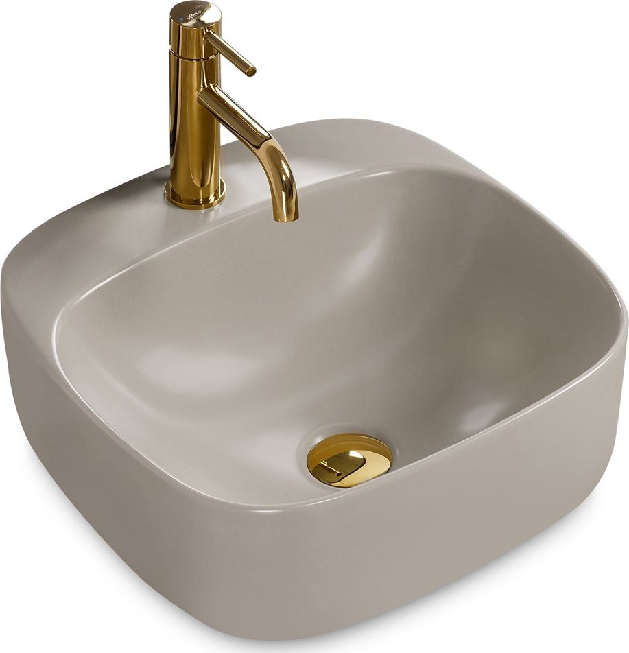 Umywalka Rea Umywalka Nablatowa Luiza Szara 42cm Rea