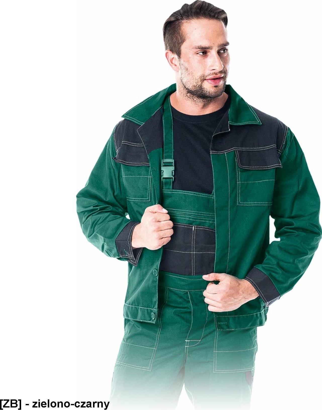 R.E.I.S. MMB - Bluza ochronna Multi Master - zielono-czarny M