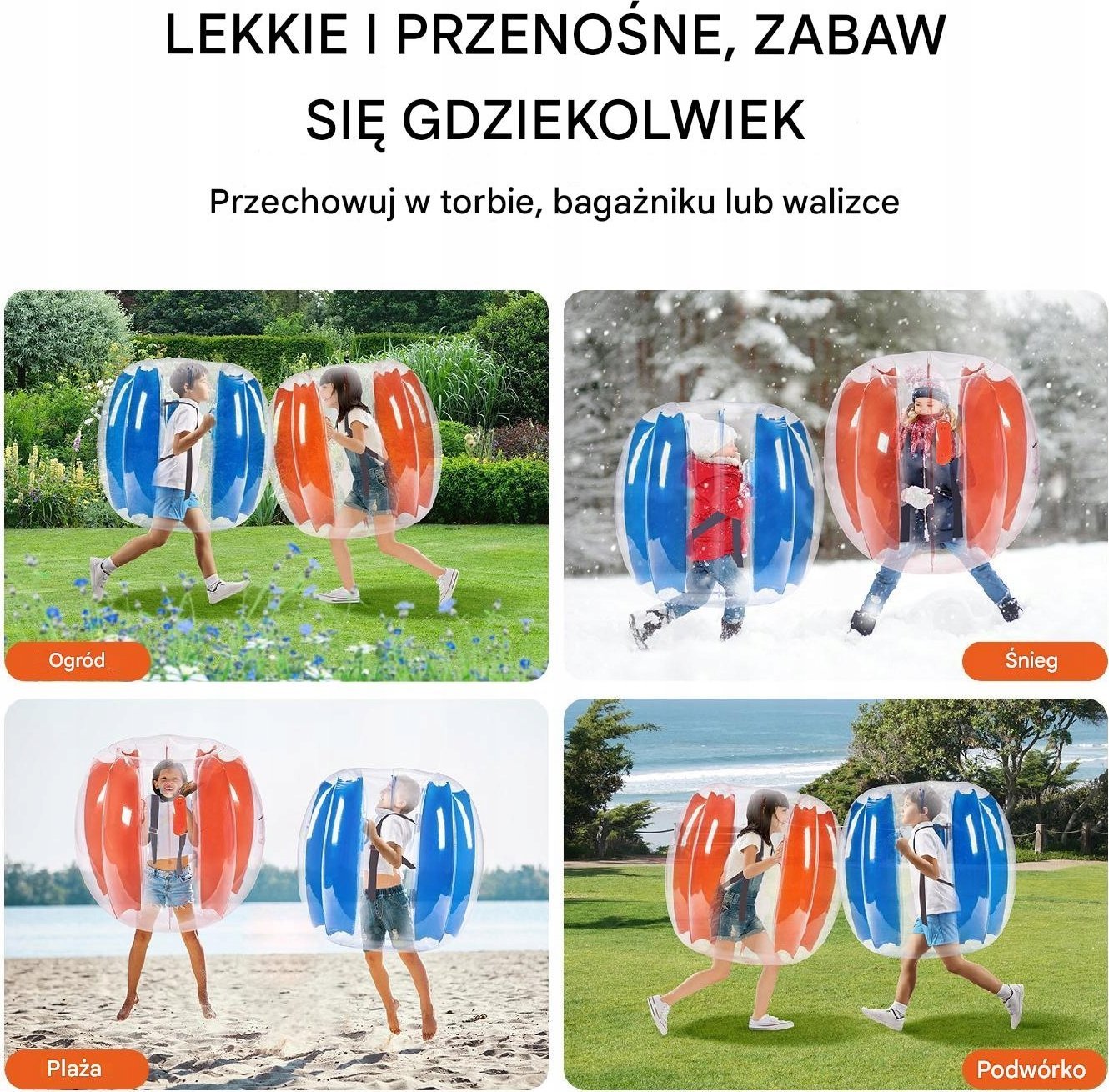 Vevor Nadmuchiwana Piłka do Zabawy 2-pak