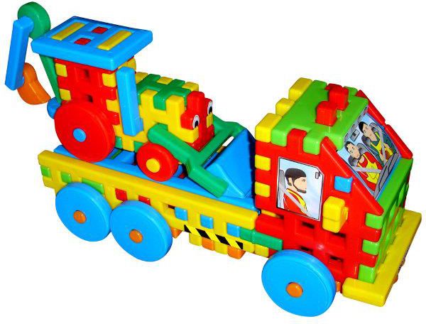 Czako Ciężarówka z koparką klocki konstrukcyjne - 5907760025951