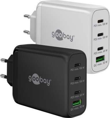 Ładowarka Goobay Wieloportowa szybka ładowarka USB-C PD (100 W), biały - Wersja kolorystyczna biały