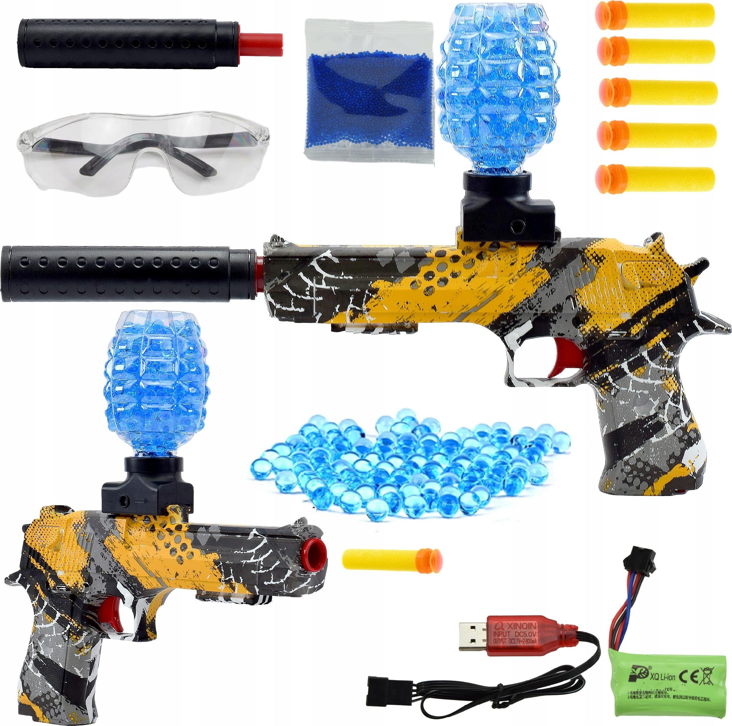 Skleplolki PISTOLET AUTOMAT NA KULKI ŻELOWE KARABIN STRZAŁKI