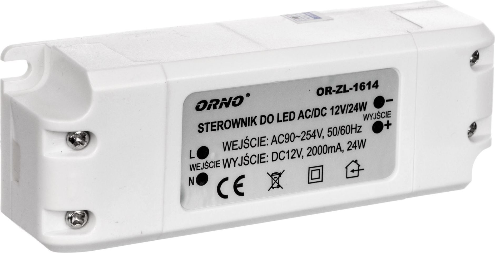 Orno Zasilacz LED 12V DC 24W 2A IP20 (OR-ZL-1614)