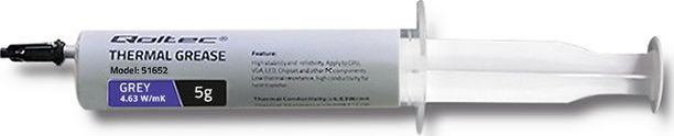 Pasta termoprzewodząca Qoltec Grey 5g (51652)