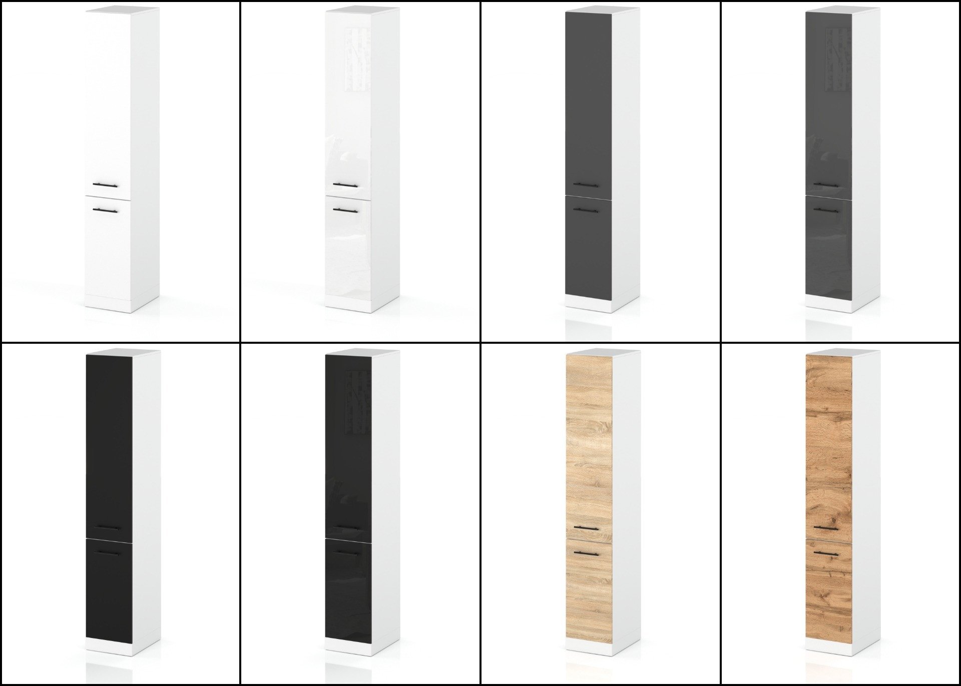 Słupek Kuchenny Stojący 30cm Szafka Kuchenna S30 Spremium Dąb Sonoma