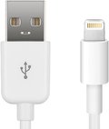 Kabel USB MicroConnect USB-A - 1 m Biały (LIGHTNING1)