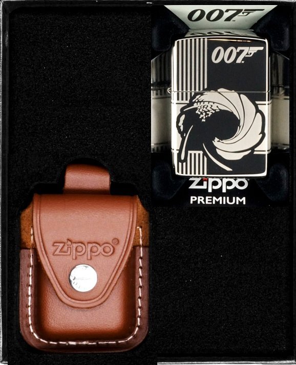 Zestaw ZIPPO Zapalniczka JAMES BOND BLACK ICE Prezentowy No2
