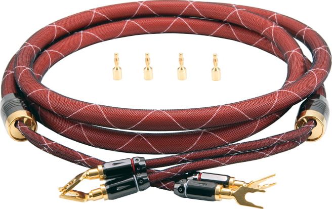 Kabel Quistcable Banan x2 - Banan x2 2.5m czerwony (HIGH END LSC 2,5/16 2,5M)