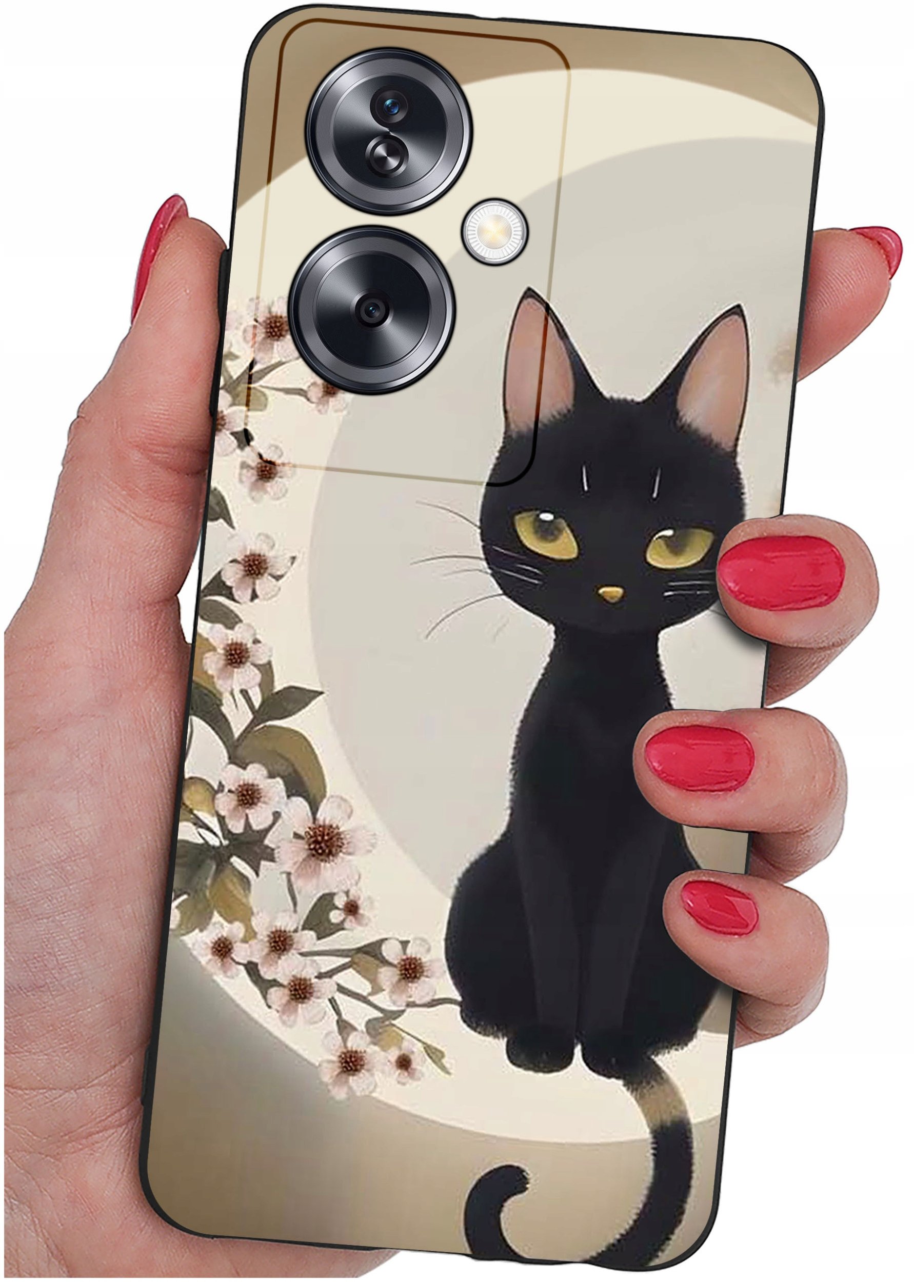 ETUI do Oppo A79 5G WZORY |SILIKONOWE MATT CASE + SZKŁO ochronne 9H