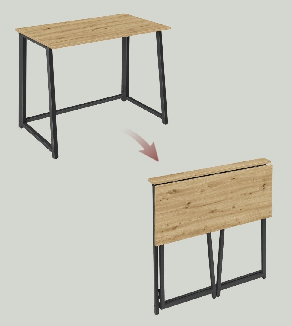 Biurko Leobert Biurko Komputerowe MAX 1.0 - artisan / czarne nogi