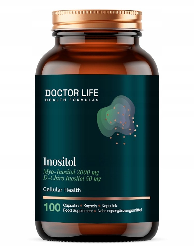 Zein Pharma DOCTOR LIFE_Inositol z Myo-Inozytolem i D-Chiro inozytolem suplement diety 100 kapsułek