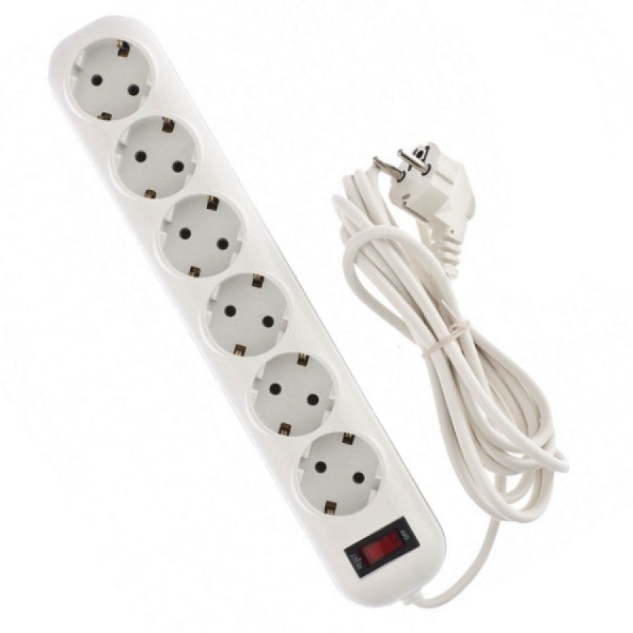 Bellight Extension cord with 6 sockets 5m 5901854565675