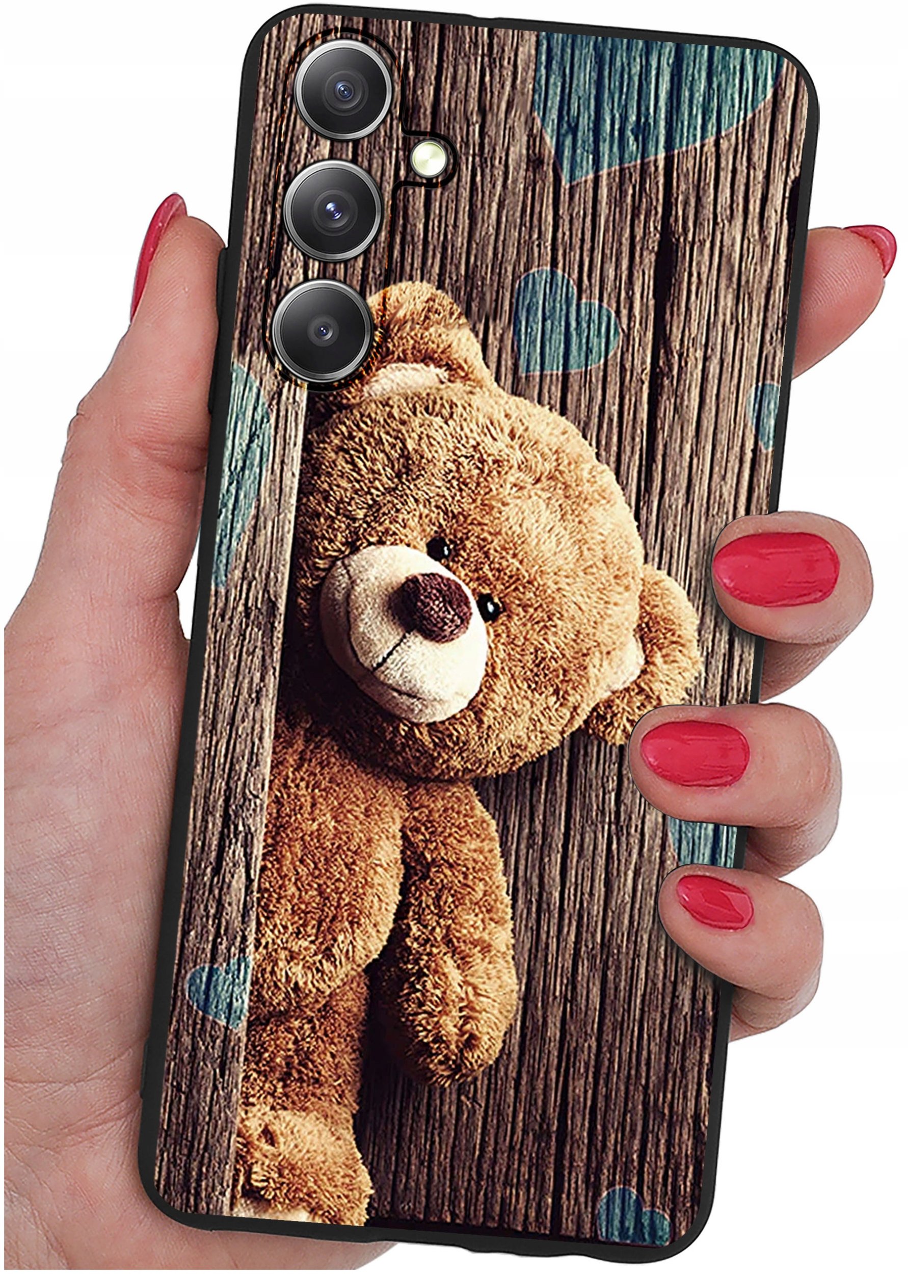 ETUI do Samsung Galaxy S23 FE WZORY |SILIKONOWE MATT CASE + SZKŁO 9H