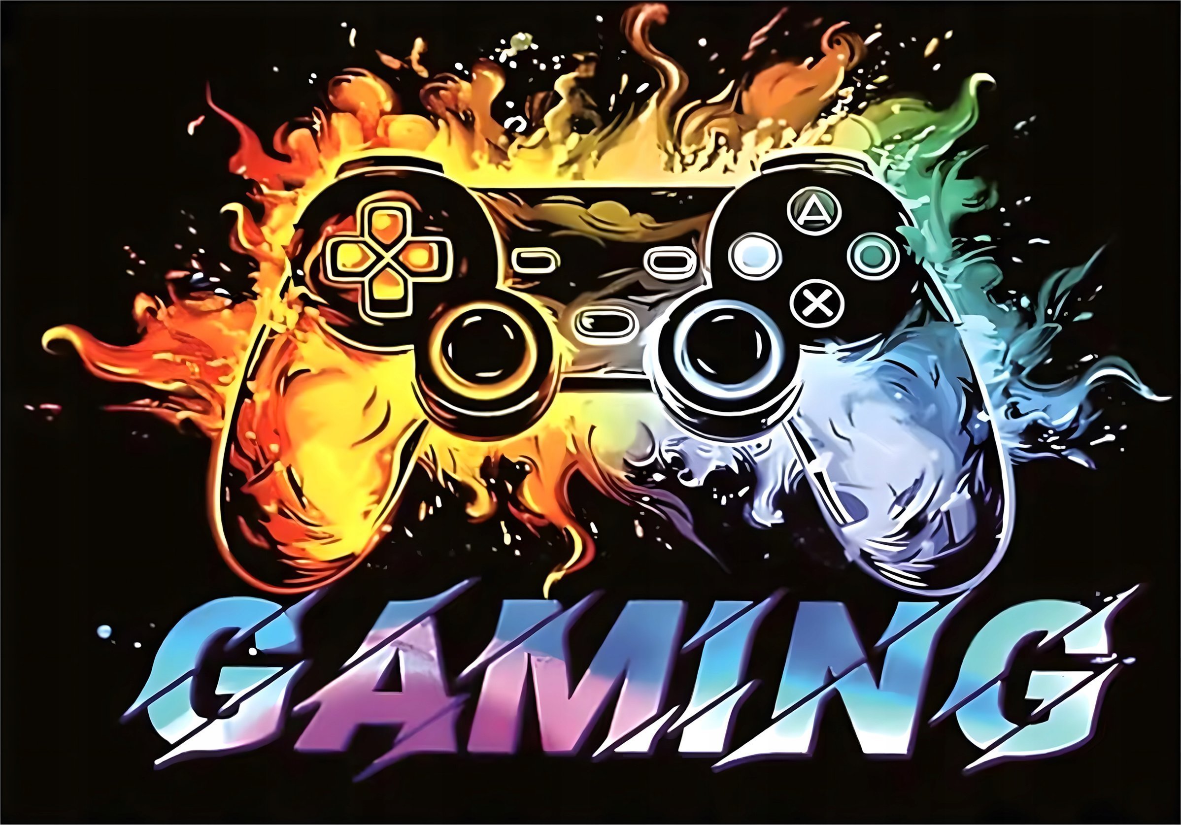 Mata ochronna pod krzesło wzór gamingowy 60 x 90 cm RC-K-1542