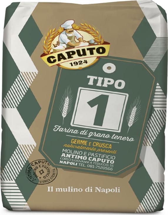 Caputo Włoska Mąka Pszenna z Zarodkami Pszenicy Typu "1" [Idealna do Chleba i Ciast na Zakwasie] "Farina di Grano Tenero Tipo 1 | Il Mulino di Napoli"