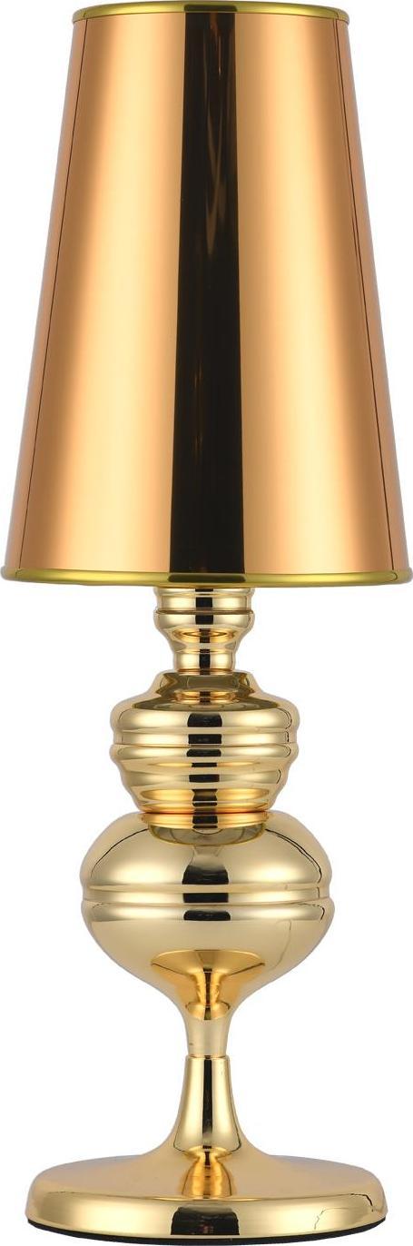 Lampa stołowa KKS Gabinetowa lampa stołowa QUEEN MT-8046-18 klasyczna lampka złota