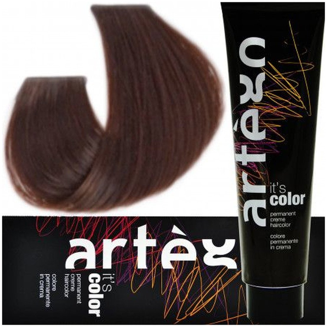 Artego Its Color Farba do włosów w kremie 150ml Jasny Miedziany Mroźny Brąz ( 5.41 - 5KA)