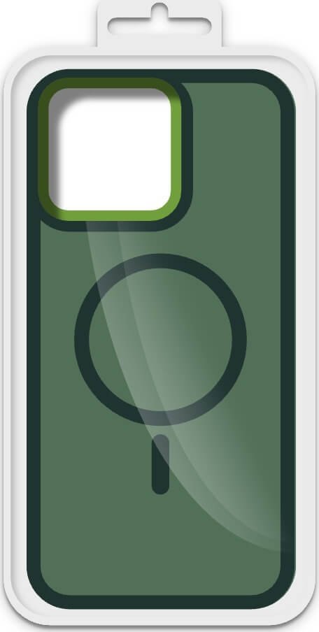 CaseMagsafe ETUI MAT MAGSAFE APPLE DO IPHONE 15 PLUS ZIELONY BOX standard