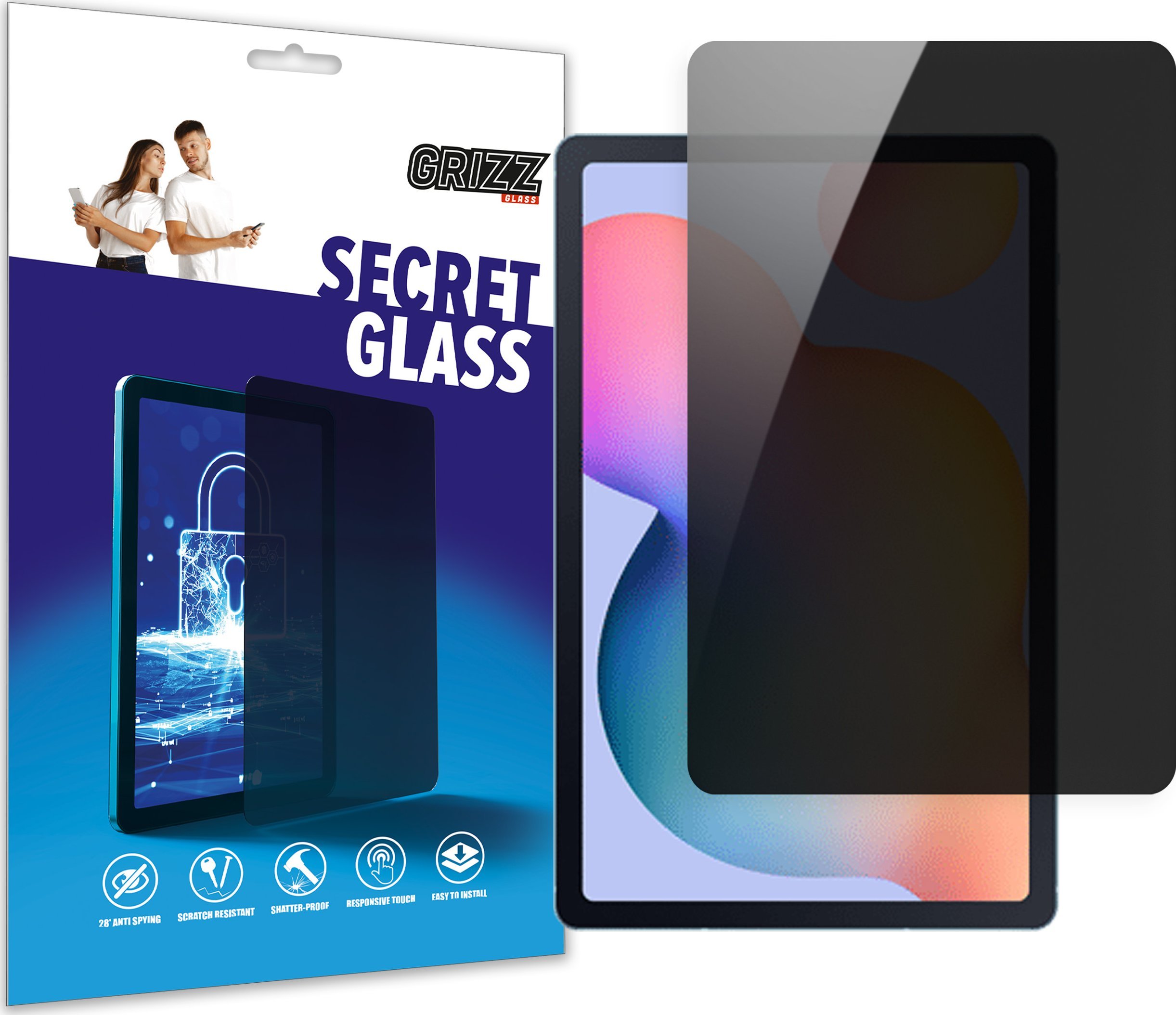 GrizzGlass Szkło prywatyzujące GrizzGlass SecretGlass do Samsung Galaxy Tab S6 Lite 2022