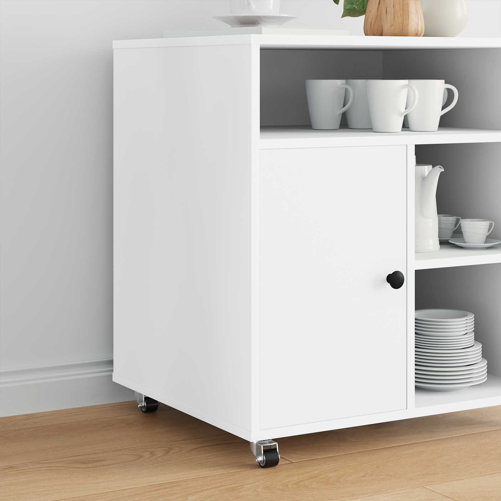 vidaXL Wózek 12 pcs srebrny 50 mm nylon