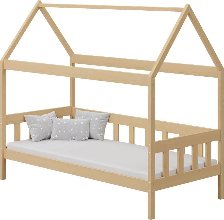 Elior Łóżko domek do pokoju dziecięcego, sosna - Dada 3X 160x80 cm