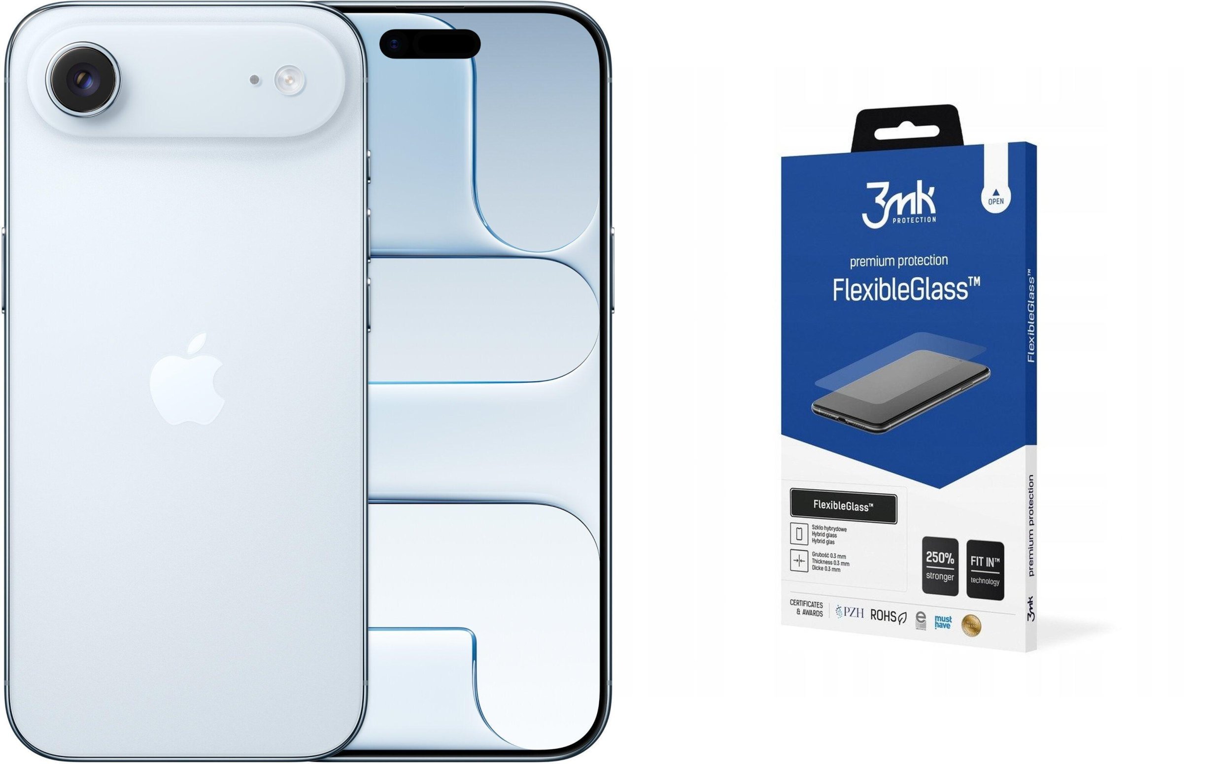 Smartfon Apple iPhone Air 5G 256GB Niebieski (MG2P4ZD/A) + FlexibleGlass